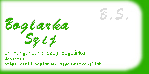 boglarka szij business card